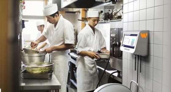 Winnow developed a software and hardware solution to support the staff of professional kitchens to track the amount and the type of food that is wasted, providing users with data to manage and prevent food waste.
