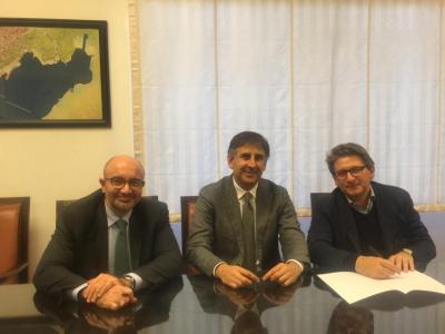 From left to right: F. Piazza (EIB), R. Isaia (EIB) and Z. D’Agostino (Porto di Trieste)
