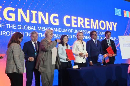 EIB Global signs memorandum of understanding with Mongolia to unlock up to €1 billion for clean energy transition