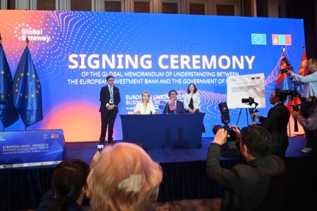EIB Global signs memorandum of understanding with Mongolia to unlock up to €1 billion for clean energy transition