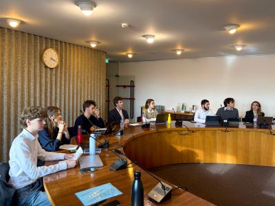 Students at the EIB Climate Survey Hackathon 2025