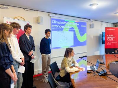 Students at the EIB Climate Survey Hackathon 2025