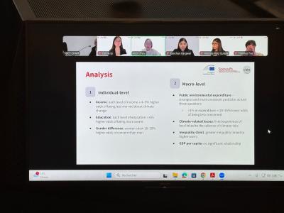Students at the EIB Climate Survey Hackathon 2025