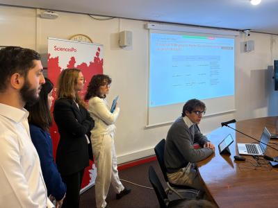 Students at the EIB Climate Survey Hackathon 2025