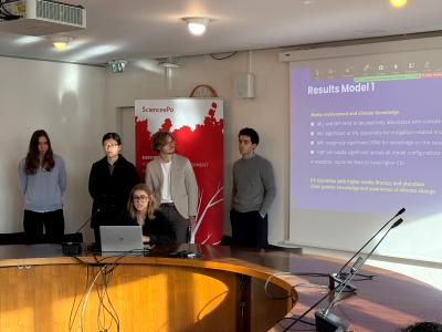 Students at the EIB Climate Survey Hackathon 2025