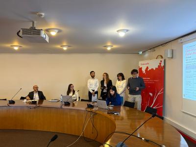 Students at the EIB Climate Survey Hackathon 2025