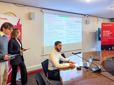 Students at the EIB Climate Survey Hackathon 2025