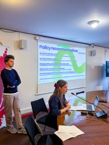 Students at the EIB Climate Survey Hackathon 2025