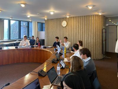 Students at the EIB Climate Survey Hackathon 2025