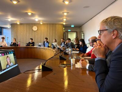 Students at the EIB Climate Survey Hackathon 2025