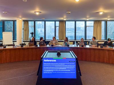 Students at the EIB Climate Survey Hackathon 2025