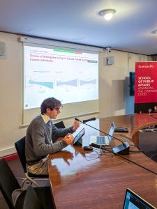 Students at the EIB Climate Survey Hackathon 2025