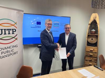 EIB renews partnership with the International Association of Public Transport to enhance support for sustainable, innovative and affordable urban mobility
