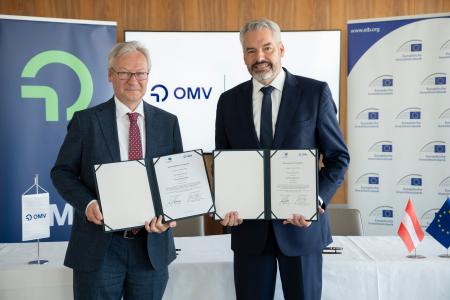 EIB provides €450 million financing for OMV’s flagship green hydrogen project
