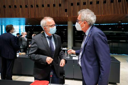 EIB President W. Hoyer and Minister P. Gramegna
