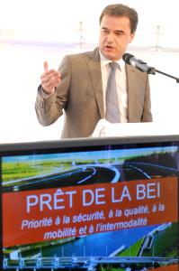 Benoît Lutgen, the Walloon Region’s Minister of Public Works