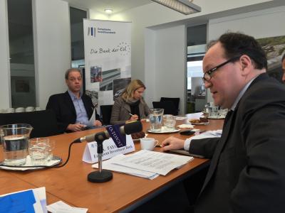 EIB Vice-President Ambroise Fayolle, who presented the EU bank's 2015 lending results to representatives of the Austrian media.