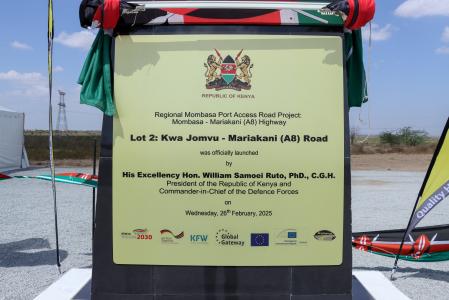 Kenya Upgrades East Africa’s busiest trade and transport route from Kwa Jomvu to Mariakani Under Global Gateway Initiative