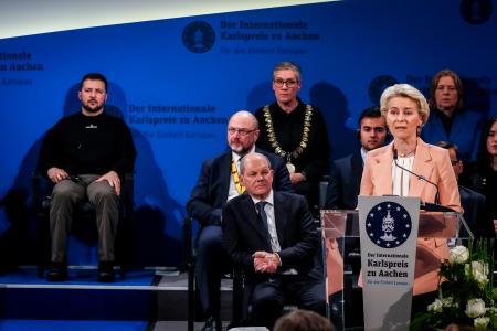 EIB President Werner Hoyer congratulates 2023 Charlemagne Prize winners: “The brave people of Ukraine are fighting for Europe's freedom and unity”