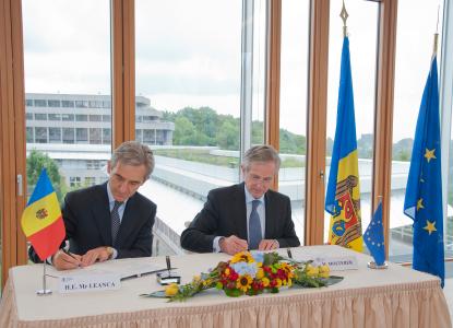 Prime Minister of the Republic of Moldova Iurie Leanca and Mr Wilhelm Molterer, Vice President of the EIB
