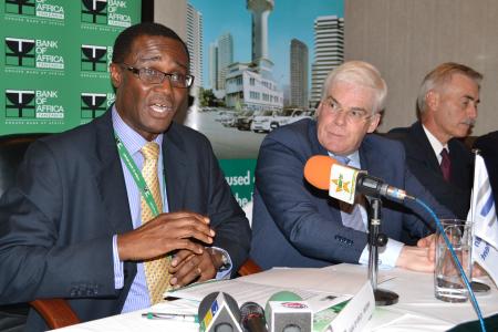 Ammish Owusu-Amoah, Managing Director of Bank of Africa Tanzania and Pim van Ballekom, European Investment Bank Vice President for Africa