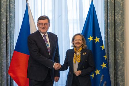 President Calvino visits Prague