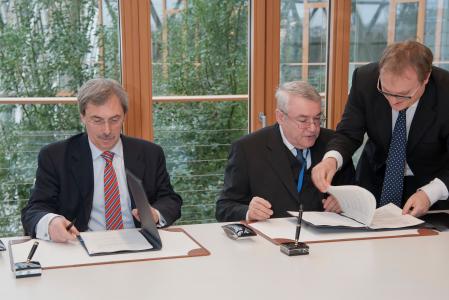 Sibil Svilan, SID banka’s President and CEO and EIB Vice-President László Baranyay