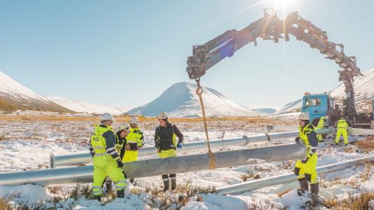 The operation is an investment programme of two projects to extending the 220 kV power transmission grid in the north-eastern part of Iceland, in order to strengthen the transmission system between eastern, northern and south- western parts of Iceland to increase transmission capacity, stability and reliability of the system.