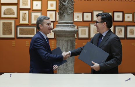 Vice-President Román Escolano and Ibercaja CEO Banco Víctor Iglesias