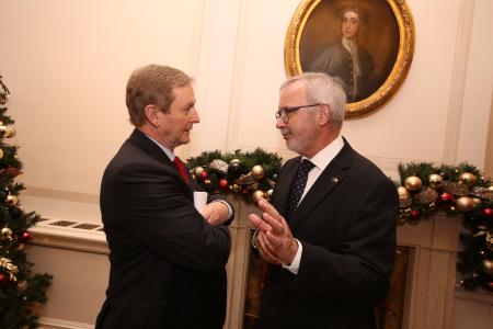 from left to right: An Taoiseach Enda Kenny T.D, and Mr Werner Hoyer, President of the EIB
