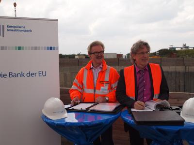 Dr. Jochen Stemplewski, CEO of Emschergenossenschaft and Mr Matthias Kollatz-Ahnen, Vice President of the EIB