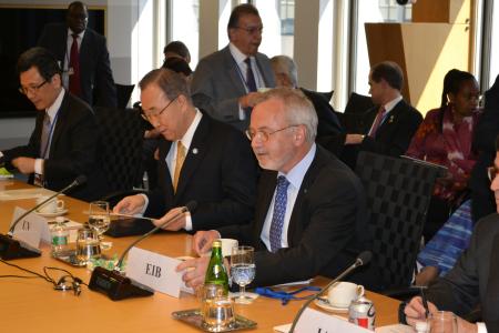 Ban Ki-Moon, UN Secretary-General and Werner Hoyer, President of the European Investment Bank