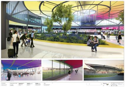 Development of Lyon Airport’s infrastructure (terminal capacity, aircraft parking) to meet increased traffic and offer a better service to passengers