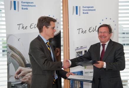 Mr Martin Bendixen, Group Treasurer, AB Electrolux and Tilman Seibert, Director, EIB