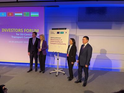 Global Gateway: EIB Global to support sustainable transport in Central Asia with co-financing of almost €1.5 billion