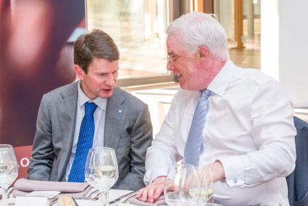 Dinner of the ACP ambassadors at the EIBMr Vytautas Leskevicius, Lithuanian Vice Minister for Foreign Affairs and Mr Pim Van Ballekom, Vice President of the EIB