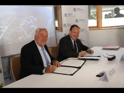 Jean-Paul Bachy, Président du Conseil régional de Champagne-Ardenne et Ambroise Fayolle, Vice-président de la Banque européenne d’investissement (BEI)
