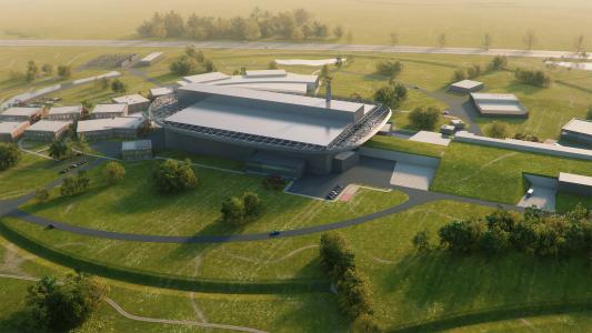 “Artists impression of The European Spallation Source, one of the largest science and technology infrastructure projects being built today.”