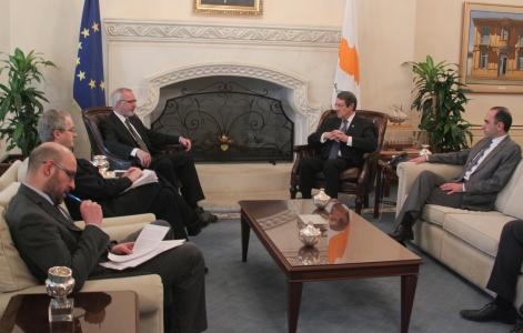 President of the Republic of Cyprus Nicos Anastasiades and EIB President Werner Hoyer