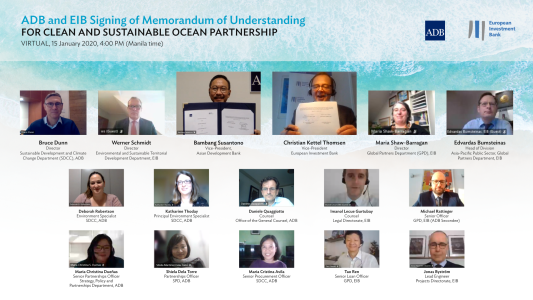 The Asian Development Bank and the EIB join forces to protect the oceans and support the sustainable blue economy