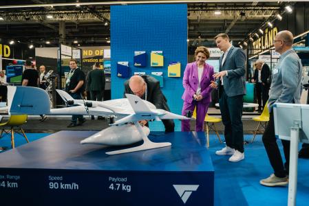 Vice-President Nicola Beer at the Hannover Messe