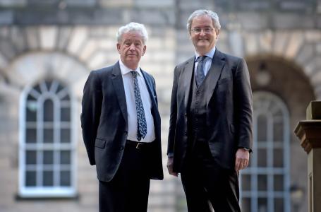 From left to right: Edinburgh Principal Professor Sir Timothy O'Shea and EIB Vice President Jonathan Taylor.