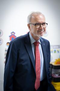 Inauguration d'une nouvelle école pour réfugiés au Kirchberg