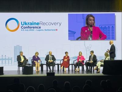 Ukraine Recovery Conference in Lugano: EIB presents a new funding tool to support rebuilding the country