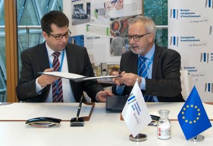 Stefan Jennewein, Managing Director of the companyWerner Hoyer, President of the EIB