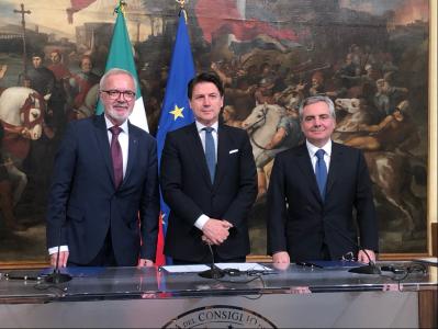 President Hoyer and VP Scannapieco meet with Italian PM Conte and sign memorandum of understanding