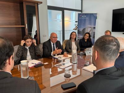 EIB Vice President Kakouris unveils Green Gateway report during MDB Visit