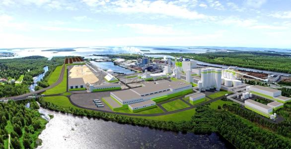 Metsä Fibre Kemi Bioproduct Mill/ EIB publicity