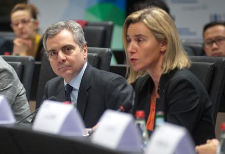 Mr Dario Scannapieco, EIB Vice President and H.E. Federica Mogherini, High Representative of the European Union for Foreign Affairs and Security Policy and Vice-President of the European Commission