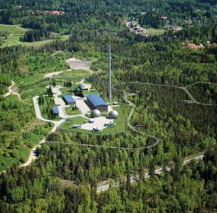 Construction of a waste water treatment plant in Espoo, Finland.